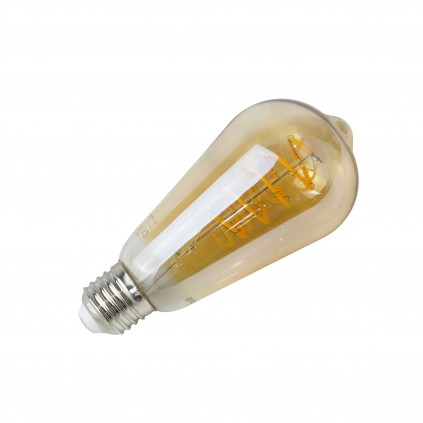 Ampoule LED BERLIN - E14 - Intensité moyenne - Blanc chaud - 4W / 2700K /  470lm - Filaments droits - Verre transparent