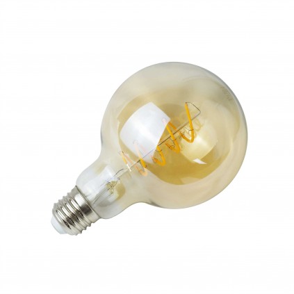 Ampoule LED G125, culot E27, consommation de 4W pour une équivalence de  28W, intensité lumineuse de 300 lumens, lumière blanc ch