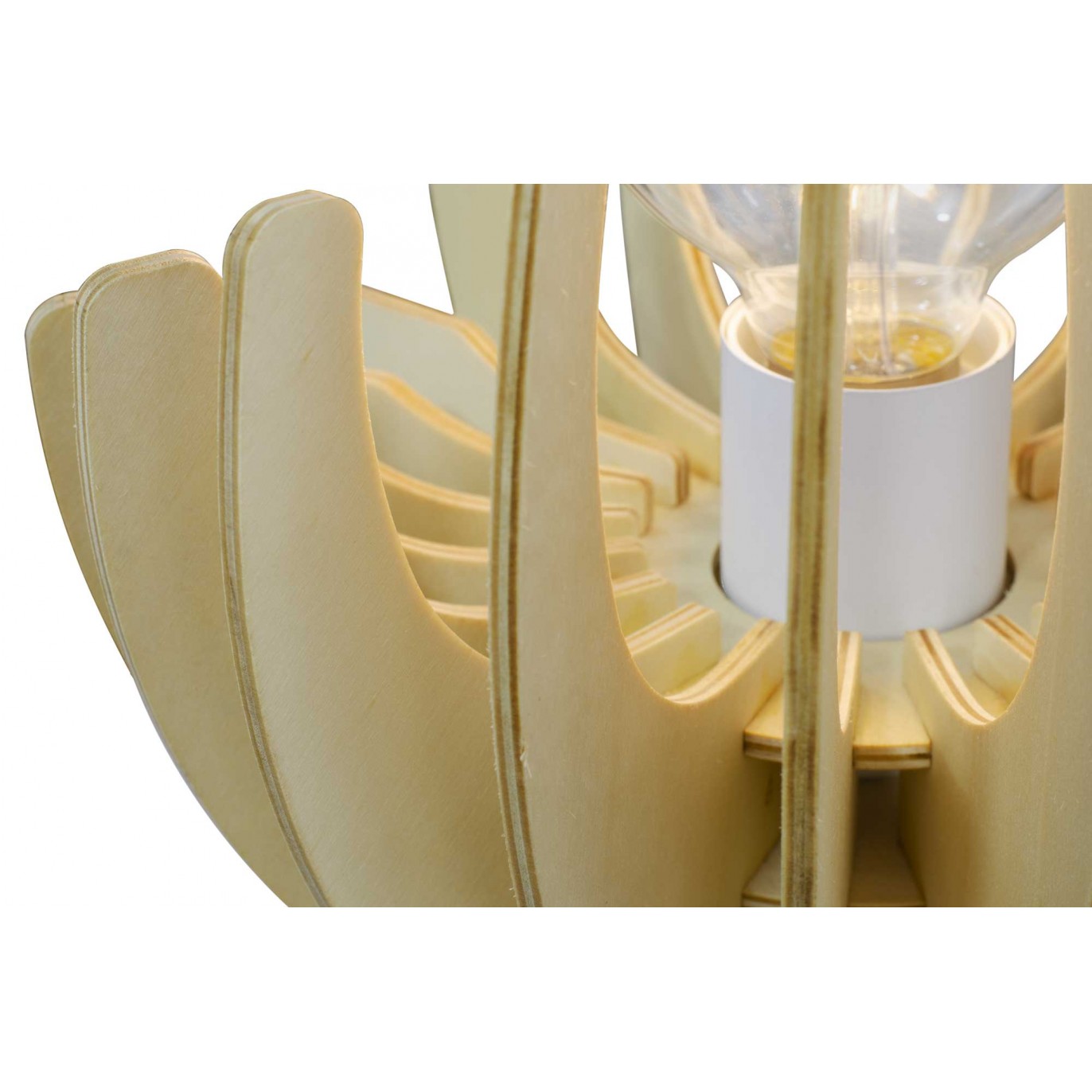 ArtBidouille - Lampe série Pot à lait. Socle en bois de