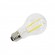 Ampoule LED RIGA - E27 -  Intensité moyenne - Blanc neutre -  6W / 4000K / 765lm - Filaments droits - Verre transparent